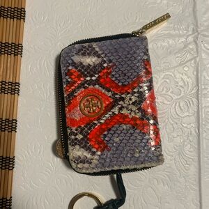 Tory Burch Multicolor Snake Print Key Holder